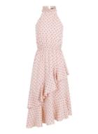 Girls On Film *girls On Film Multi Colour Spot Print Halter Neck Skater Dress