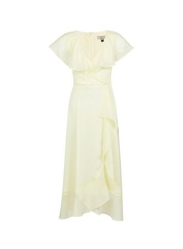 *billie & Blossom Tall Yellow Glitter Midi Dress