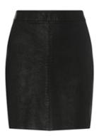 Dorothy Perkins Petite Black Faux Leather Skirt