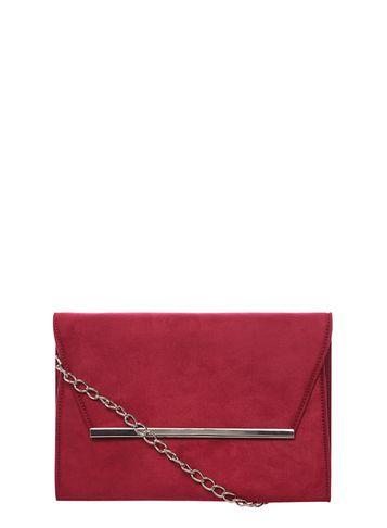 Dorothy Perkins *lily & Franc Magenta Magnet Bar Clutch Bag