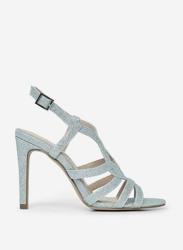 Dorothy Perkins *showcase Silver Byze Heeled Sandals