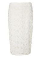 Dorothy Perkins White Lace Contrast Pencil Skirt