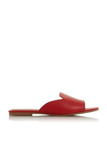 *head Over Heels By Dune Red 'lynn' Ladies Flat Sandals