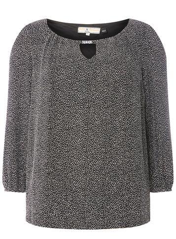 Dorothy Perkins *billie & Blossom Petite Black Disco Trim Blouse