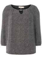 Dorothy Perkins *billie & Blossom Petite Black Disco Trim Blouse