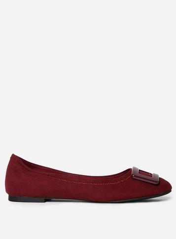 Dorothy Perkins Burgundy Microfibre 'portia' Pumps
