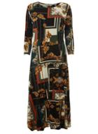Dorothy Perkins *tall Multi Colour Scarf Print Skater Dress