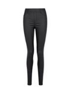 Dorothy Perkins *tall Black Coated Eden Lightweight Jeggings