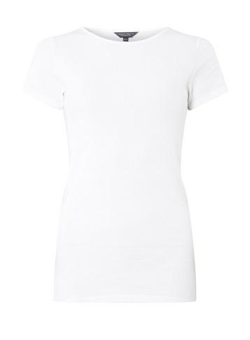 Dorothy Perkins *tall White Short Sleeve T-shirt