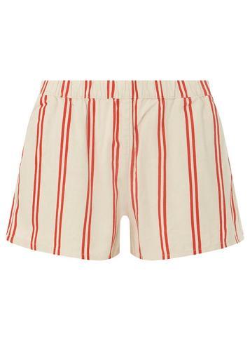 Dorothy Perkins *vero Moda Cream And Red Striped Shorts