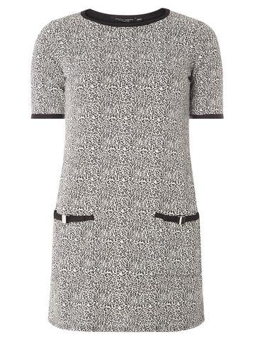 Dorothy Perkins Grey Animal Bow Tunic