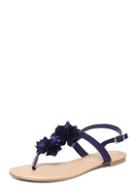 Dorothy Perkins Navy Flower Corsage Sandals