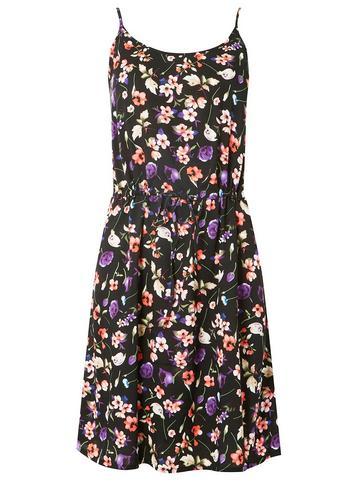 Dorothy Perkins *vero Moda Black Floral Print Short Camisole Dress