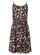 Dorothy Perkins *vero Moda Black Floral Print Short Camisole Dress