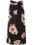 Dorothy Perkins *billie & Blossom Curve Black Bloom Trapeze Dress