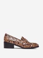 Dorothy Perkins Multi Colour 'liza' Snake Print Loafers