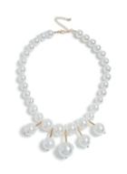 Dorothy Perkins Cream Pearl Bar Collar Necklace