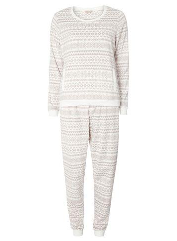 Dorothy Perkins Cream Fairisle Print Pyjama Set