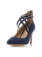 Dorothy Perkins *head Over Heels 'alisha' Navy High Heel Shoes