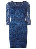 Dorothy Perkins *billie & Blossom Cobalt Lace Bodycon Dress