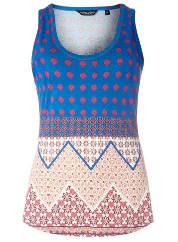Dorothy Perkins Blue Tile Chevron Print Vest