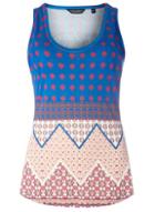 Dorothy Perkins Blue Tile Chevron Print Vest