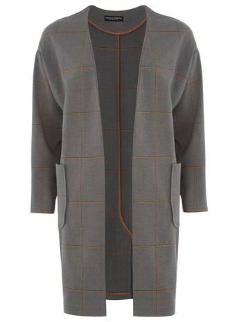 Dorothy Perkins Grey Check Duster Jacket