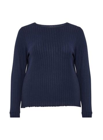 Dorothy Perkins *dp Curve Navy Ribbed Pyjama Top