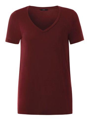 Dorothy Perkins *vero Moda Wine V-neck Jersey Top