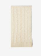 Dorothy Perkins Cream Cable Knit Scarf