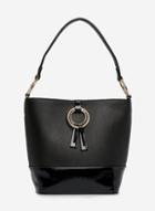 Dorothy Perkins Black Ring Bucket Bag
