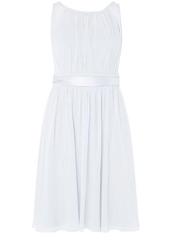 Dorothy Perkins *showcase Petite Dove Grey Beth Prom Dress