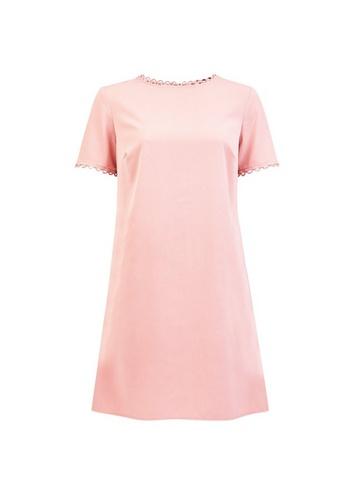 Dorothy Perkins *blush Trim Shift Dress