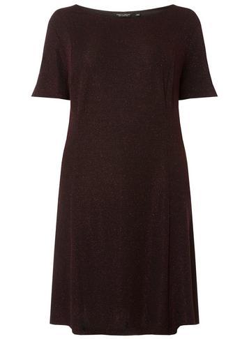 Dorothy Perkins *dp Curve Burgundy 'mariah' Skater Dress