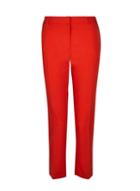 Dorothy Perkins Petite Red Naples Ankle Grazer Trousers