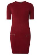 Dorothy Perkins Cranberry Zip Pocket Tunic