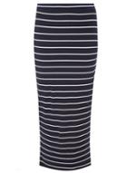 Dorothy Perkins Navy Stripe Rib Tube Skirt
