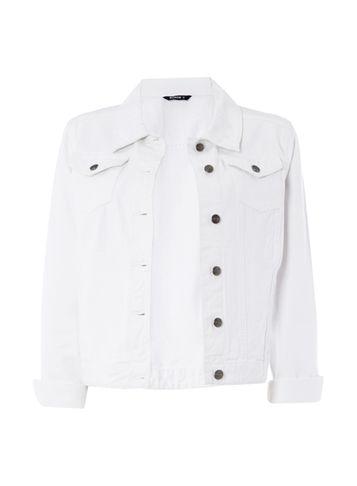 Dorothy Perkins *roman Originals White Denim Jacket