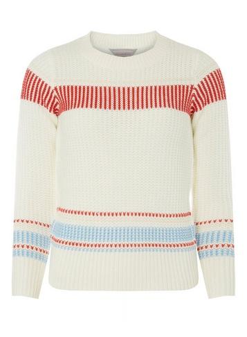 Dorothy Perkins Petite Stripe Engineered Jumper