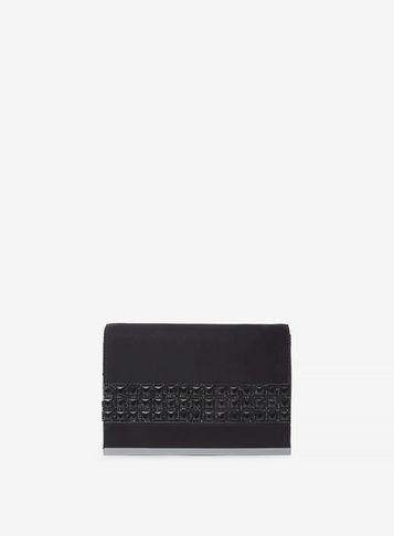 Dorothy Perkins Black Gem Panel Clutch Bag