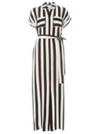 Dorothy Perkins Short Sleeve Stripe Maxi Shirt Dress