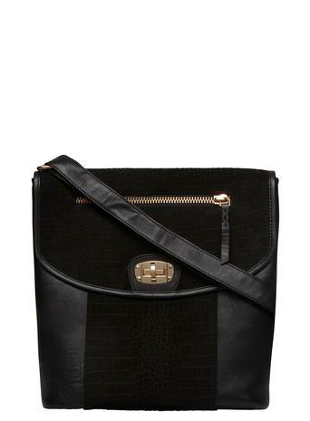 Dorothy Perkins Black 'fara' Leather Crossbody
