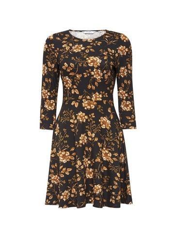 Dorothy Perkins Petite Multi Colour Floral Print Fit And Flare Dress