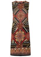 Dorothy Perkins Rust Aztec Print Shift Dress