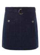 Dorothy Perkins Navy Linen Skirt