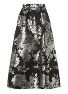Dorothy Perkins *luxe Silver Floral Maxi Skirt