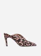 Dorothy Perkins Pink Leopard Print Ego Mule Court Shoes