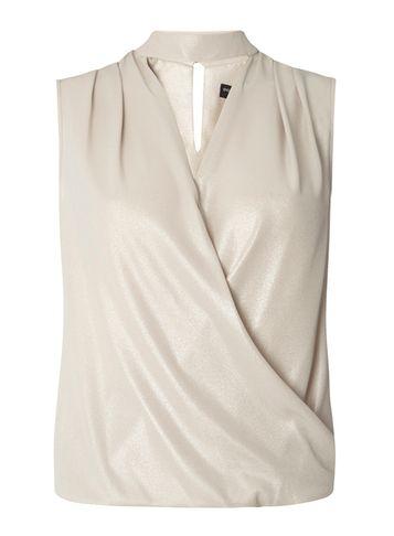 Dorothy Perkins Silver Shimmer Choker Wrap Top