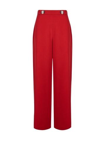 Dorothy Perkins Red Wide Leg Trousers
