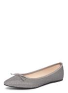 Dorothy Perkins Silver 'penny' Niscos Ballerina Pumps